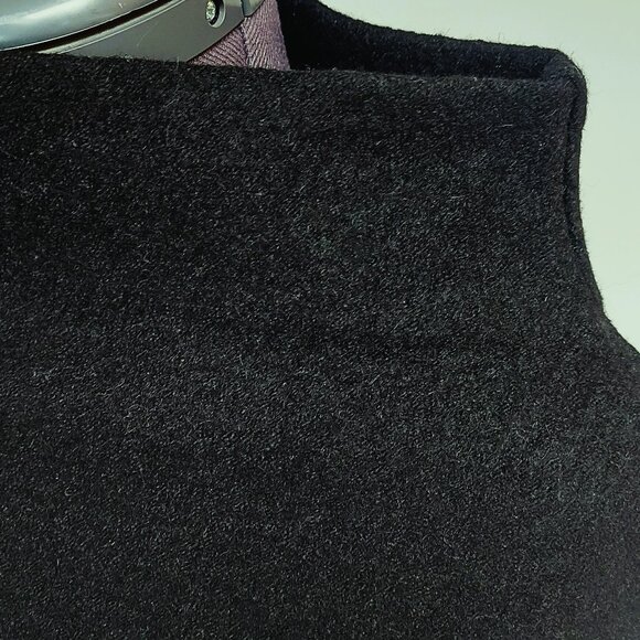 Uchuu Boiled Wool Relaxed Fit Hi-Lo Vest - One Size - Picture 3 of 12